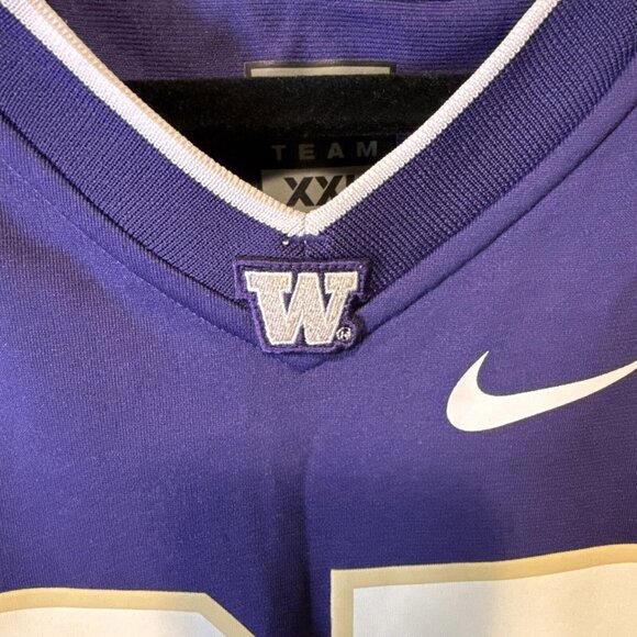 Nike Washington Huskies Player 25 Game Series Football Fan Jersey-Purple XXL - Picture 6 of 12